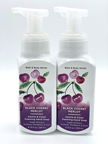Bath and Body Works Gentle Foaming Hand Soap, Black Cherry Merlot 8.75 Ounce - Personal Care