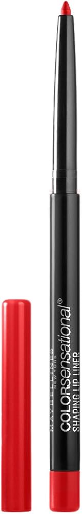 Maybelline Color Sensational Shaping Lip Liner with Self-Sharpening Tip, Very Cherry, Red, 1 Count