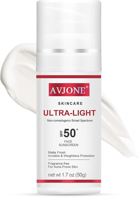 Face Sunscreen SPF 50, Broad Spectrum UVA/UVB Protection, 1.7 oz - Personal Care