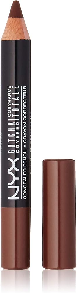 NYX Professional Makeup Gotcha Covered Concealer Pencil, Deep Espresso, 0.04 Ounce - Face Makeup - Beauty