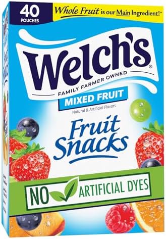 Welch'S Fruit Snacks - Mixed Fruit Box - Kids Snacks - 0.8 Oz - 40 Pack - Personal Care