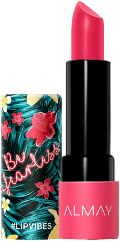 Almay Lip Vibes, Be Fearless, 0.14 Ounce, matte lipstick