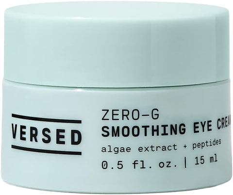 Versed Zero-G Smoothing Eye Cream - Smoothing Algae Extract, Firming Peptides and Deeply Moisturizing Olive Oil - Vegan Eye Cream For Wrinkles And Fine Lines (0.5 fl oz)