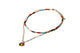 Charming Charlie 2-Layered Multicolor Beaded and Chain Link Necklace with Colorful Flower Pendant - Women's Stylish Layered Necklaces for a Fashionable Look.