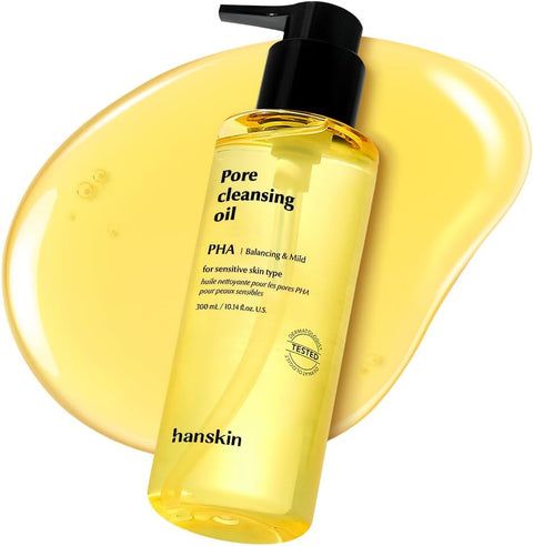 Hanskin Large Size 10.14 fl oz PHA Pore Cleansing Oil for Sensitive Skin - Personal Care