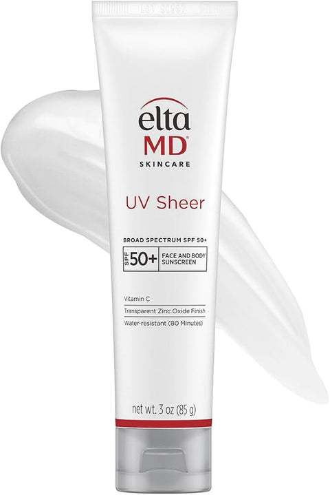 Eltamd UV Sheer Face and Body Sunscreen with Zinc Oxide, SPF 50+, 3 oz - Personal Care