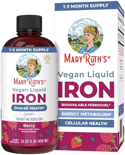 Maryruth'S Liquid Iron Supplement for Women Men & Kids, 15.22 Fl Oz, Vegan - Personal Care