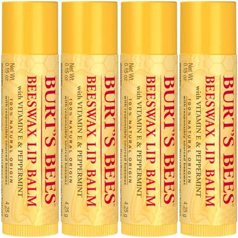 Burt's Bees 100% Natural Moisturizing Lip Balm (Original Beeswax)