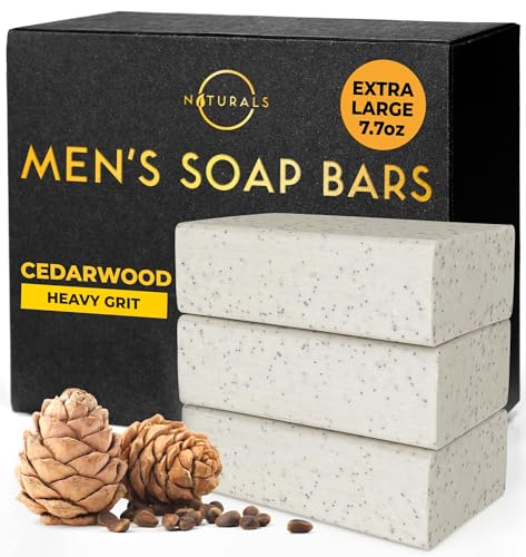 O NATURALS Exfoliating Soap For Men - Cedar African Black Soap - Personal Care