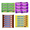 Big TOP DEALS USA 16 Count Candy Variety Pack, 4 Each Mike and Ike Original Fruits, Now and Later Grape, Snickers, Butterfinger - Individually Wrapped, Fruity Chewy Candy, Single Serve Packs