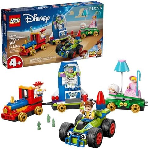 LEGO Disney and Pixar’s Toy Story Celebration Train & RC Car Toddler Toy - Sensory and Pretend Play Building Set for Preschool Boys and Girls, Ages 4+ - Disney Gift Idea for Birthdays - 43264