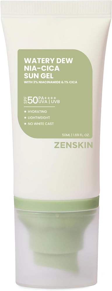 Watery Dew Nia-Cica Korean Sunscreen, SPF 50+ PA++++ - 1.69 oz - Personal Care