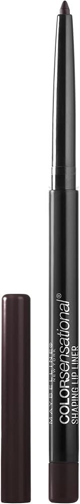Maybelline Color Sensational Shaping Lip Liner with Self-Sharpening Tip, Rich Chocolate, Chocolate Brown, 1 Count
