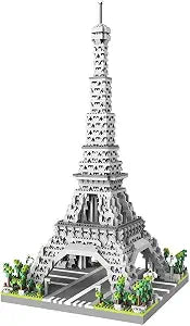 Aningde 2600Pcs Eiffel Tower Architecture Micro Building Bricks Model Kit for Adults – Detailed Architectural Display Model – Ages 14+