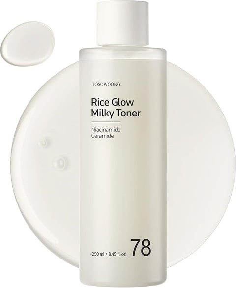 Tosowoong Rice Glow Milky Toner for Glass Skin & Hydration, Dark Spots - Personal Care
