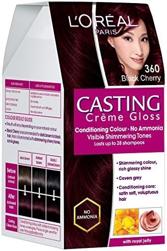 L'Oreal Paris Casting Creme Gloss, Black Cherry 360, 87.5g+72ml - Personal Care