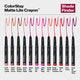 REVLON ColorStay Matte Lite Crayon Lipstick with Built-in Sharpener, Smudge-proof, Water-Resistant Non-Drying Lipcolor, 008 She's Fly, 0.049 oz