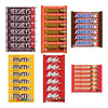 Big TOP DEALS USA 36 Piece Candy Variety Pack with 6 Hershey's Milk Chocolate, 6 Reese's Cups, 6 Snickers, 6 M&M's Peanut, 6 Kit Kat and 6 100 Grand - Individually Wrapped Party and Halloween Bundle