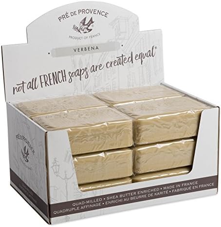 Pre de Provence Artisanal French Soap Bar Enriched with Shea Butter, Verbena, 250 Gram - Personal Care