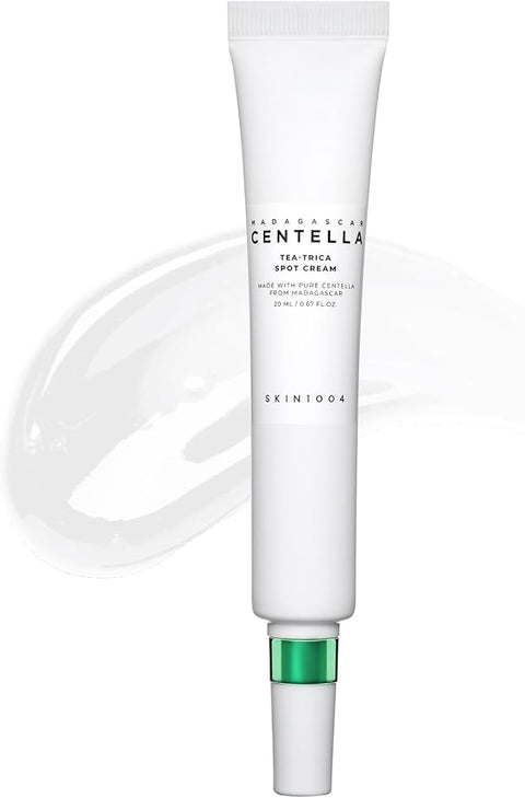 Skin1004 Tea-Trica Spot Cream, Spot Treatment with Centella Asiatica & Tea Tree, Face Moisturizer for Soothing Targeted Areas, Cica Cream for Clear-looking Skin, Korean Skin Care, 0.67 fl.oz / 20ml