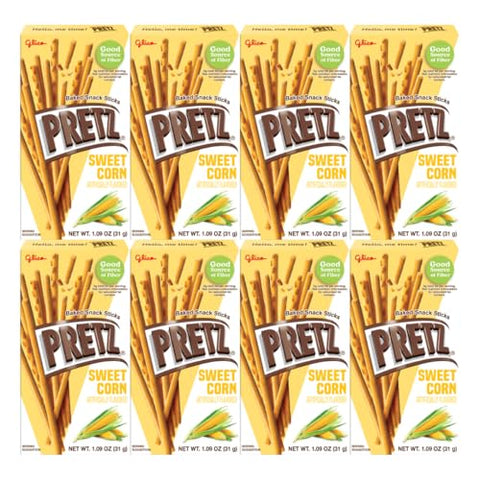 Baked Snack Sticks Sweet Corn Flavor, Crunchy & Savory Treats for Kids & Adults, Convenient 1.09 oz Individual Packs, Perfect On-the-Go Snack - Personal Care