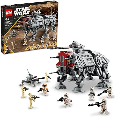 LEGO Star Wars AT-TE Walker - Poseable Building Toy - Revenge of the Sith Set - Gift for Kids w/ 3 212th Clone Troopers, Dwarf Spider & Battle Droid Figures - 75337