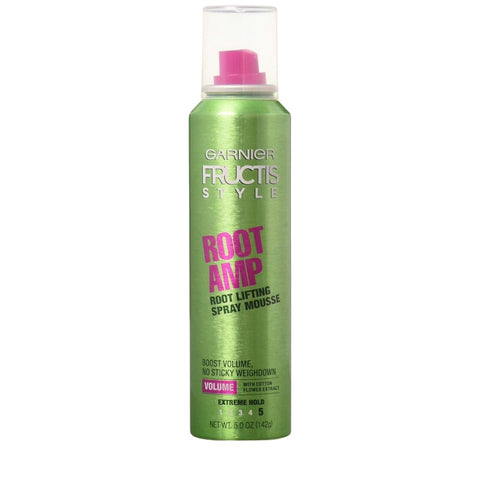 Garnier Fructis Style Root Amp Lifting Spray Mousse - Extreme Hold, 5.0 Oz
