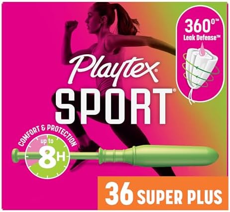 Playtex Sport Tampons Super Plus, with 360 Leak Defense, Fragrance Free, 36ct - Personal Care