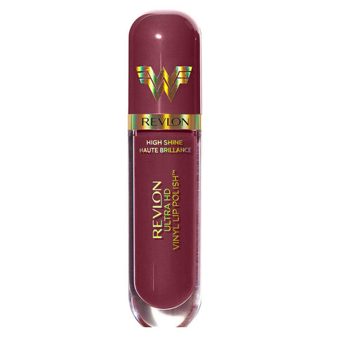 Revlon Ultra HD Vinyl Lip Polish, Liquid Lipstick, So Shady, Violet Brown Gloss - 915 So Shady