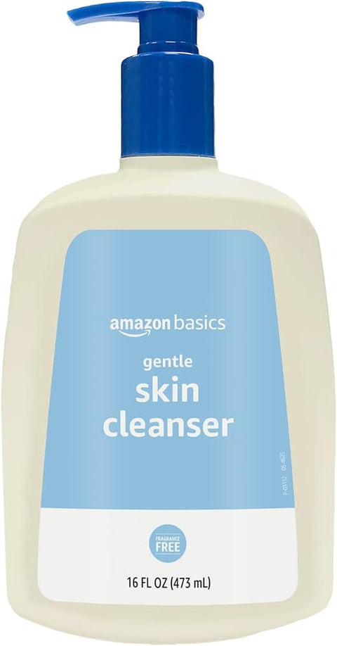 Amazon Basics Daily Facial Cleanser, Face Wash, Fragrance Free, For Gentle Skin, 16 fl oz - Personal Care