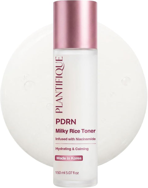Plantifique Korean PDRN Milky Toner for Face – Glass Skin & Barrier Repair - Personal Care