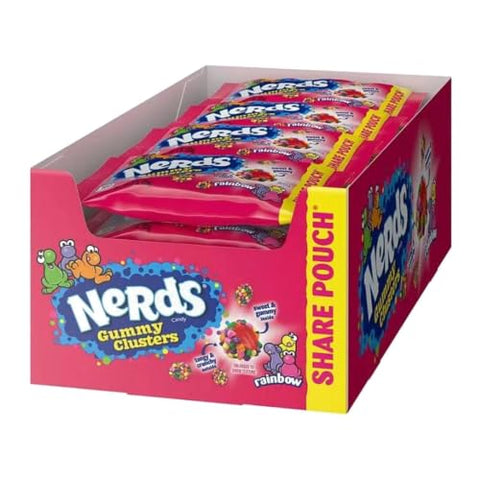 Nerds Gummy Clusters Rainbow, 3 oz Share Pouches - Personal Care