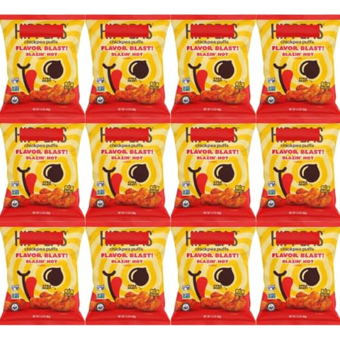 Chickpea Puffs Blazin' Hot Flavor, 1.3 oz Bags, 12 Pack - Personal Care