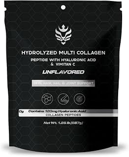 Benavidez Collagen Peptides – Unflavored | 20g Hydrolyzed Protein Powder with Hyaluronic Acid | Skin, Hair, Nails & Joint Support | Grass-Fed, Keto & Paleo Friendly | 1.25 lb (567g)