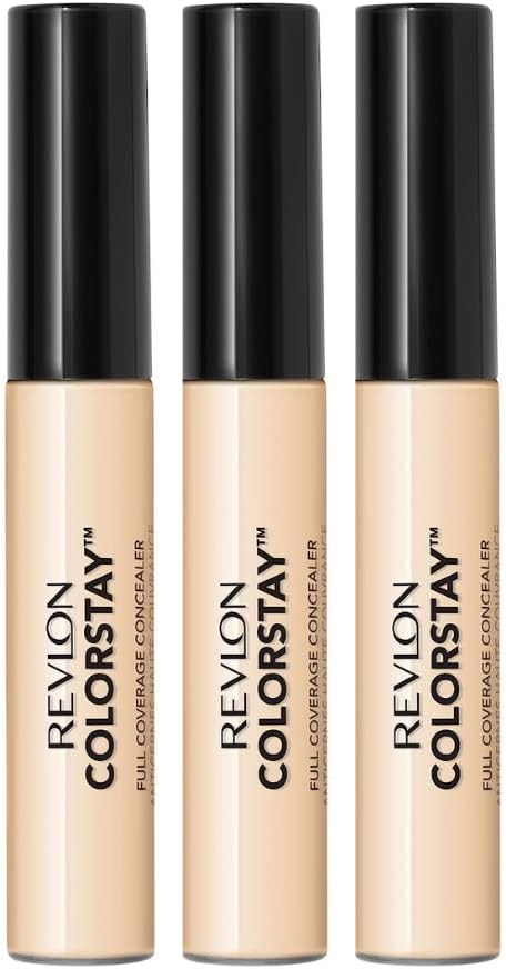 Concealer Stick by Revlon, ColorStay 24 Hour Color Correcting Face Makeup, Longwear Full Coverage with Radiant Finish, 005 Fair, 0.25 Oz