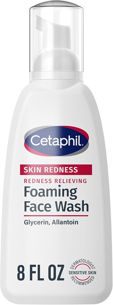Cetaphil Redness Relieving Foaming Face Wash, Sensitive Skin, 8oz - Personal Care