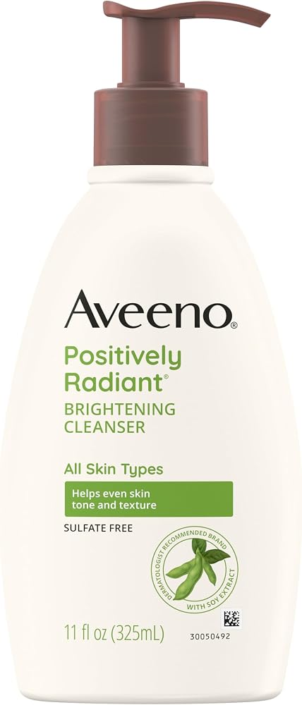 Aveeno Positively Radiant Brightening Facial Cleanser, 11 fl. oz - Personal Care