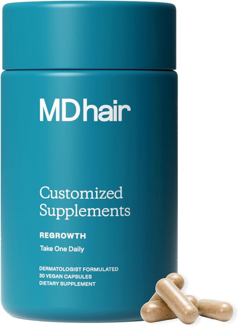 MDhair Regrowth Supplements – Hair Growth Vitamins for Women & Men
