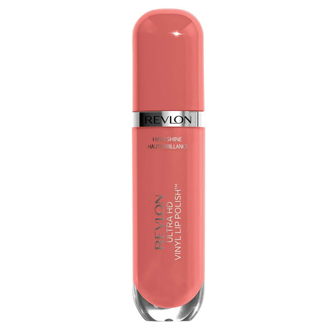 Revlon Ultra HD Vinyl Lip Polish, Liquid Lipstick, Act Natural, Beige Nude Gloss - 950 Act Natural