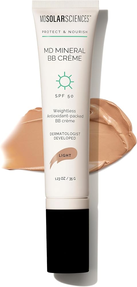 Mdsolarsciences Mineral BB Creme SPF 50 | Hydrating, Sheer Tinted Mineral Sunscreen with Niacinamide, Caffeine & Squalane | Blurring, Anti-Aging, Clean & Reef Safe