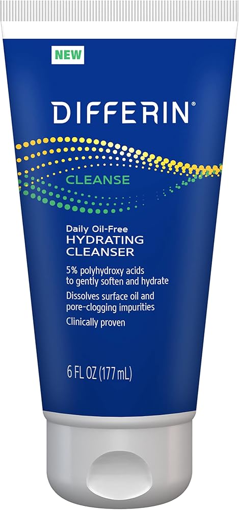 Differin Daily Oil Free Hydrating Face Wash for Acne Prone Skin, 6oz - Personal Care