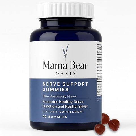 Mama Bear Oasis Daily Wellness Gummies, B Vitamins & Magnesium, 60 Count