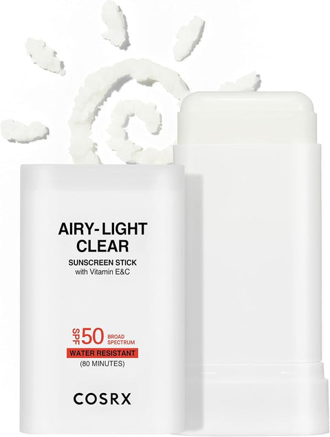 Cosrx Airy-Light Clear Sunscreen Stick with Vitamin E&C, SPF 50, 0.67 oz - Personal Care