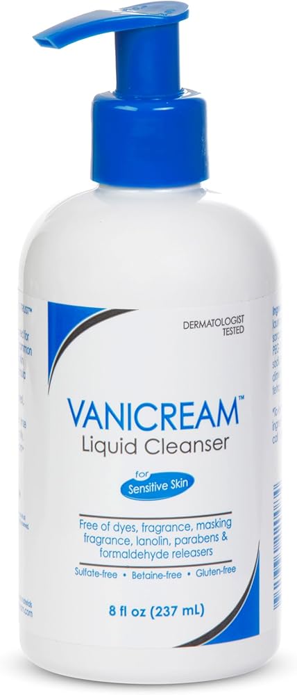 Vanicream Liquid Cleanser, Gentle Non-Drying Body & Face Wash 8 Fl Oz Pump - Personal Care