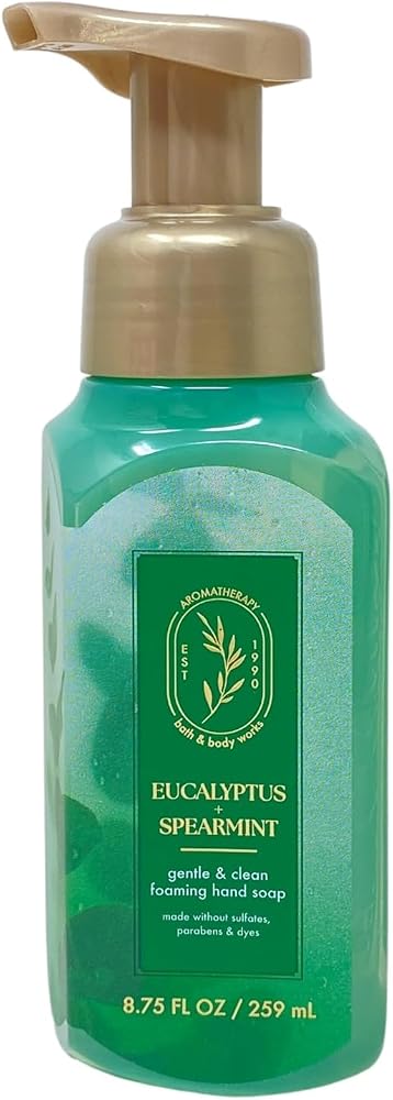 Bath and Body Works Eucalyptus Mint, Gentle Foaming Hand Soap, 8.75 Ounce - Personal Care