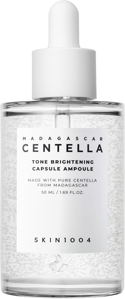 Skin1004 Tone Balancing Capsule Ampoule, Niacinamide & Centella Serum for Face, Korean Hydrating Facial Serum to Help Balance Uneven Skin Tone with Tranexamic Acid, Korean Skincare, 1.69 fl oz / 50 ml