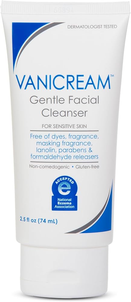 Vanicream Gentle Facial Cleaner, pH-Balanced Face Wash, 2.5 Fl Oz - Personal Care