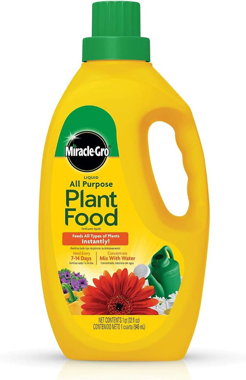 Miracle-Gro Liquid All Purpose Plant Food, Concentrate, 32 oz.