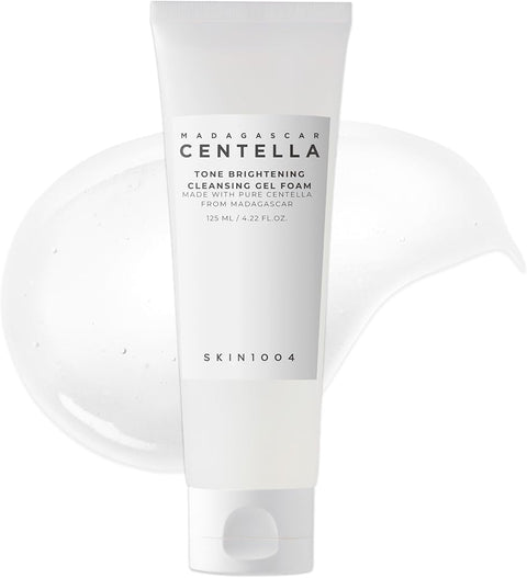 Skin1004 Tone Balancing Cleansing Gel Foam, 125ml, Makeup Remover & Face Cleanser with Madagascar Centella Asiatica & MadeWhite, Korean Hydrating Gel Facial Cleanser, Korean Skincare