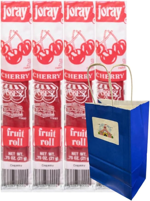 Fruit Roll Cherry, 0.75 Oz, 4 Pack – Chewy and Delicious Fruit Snack, Individually Wrapped, Perfect for On-the-Go, Lunch Boxes, and Anytime Snacking